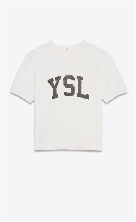 ysl printed t shirt|ysl shirt price.